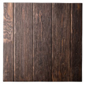 Rustic Wood Kijk | Aangepaste keramische tapijten Tegeltje (Voorkant)