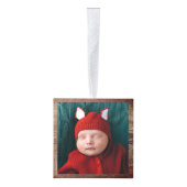 Rustic Wood Kijk baby's eerste kerstfoto Decoratie (Rechts)