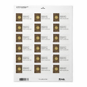 Rustic Wood Kijk Planks #1 Steampunk 3 Monogram Etiket (Full Sheet)