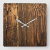 Rustic Wood klok (Voorkant)