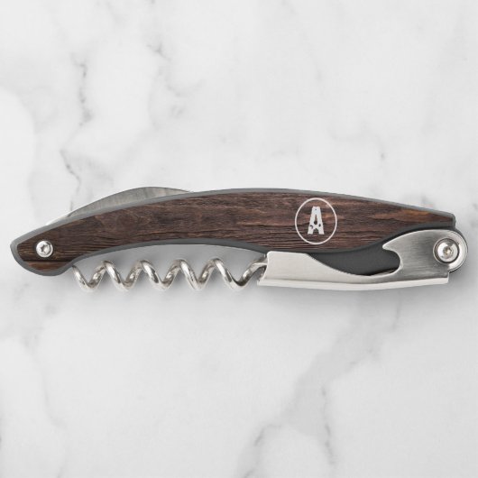 Rustic Wood Kurkentrekker (Achterkant)