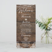 Rustic Wood Lace Country Wedding (Staand voorkant)