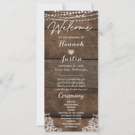 Rustic Wood Lace Country Wedding