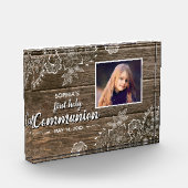 Rustic Wood Lace First Heilige Communauteit Foto B (Links)