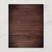 Rustic Wood Lace Lights Budget Weddenschap (Achterkant)