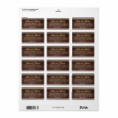 Rustic Wood Lace Om te combineren met onze Hearts Etiket (Full Sheet)