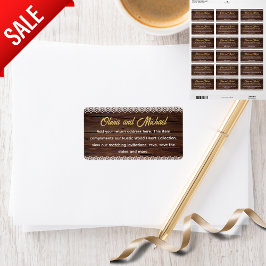 Rustic Wood Lace Om te combineren met onze Hearts Etiket