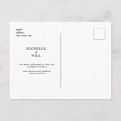 Rustic Wood & Lace Wedding Save the Date Aankondigingskaart (Achterkant)