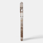 Rustic Wood Laurel Custom Monogrammed iPhone Case (Achterkant / Links)