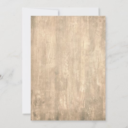 Rustic Wood Let's Celebrate Wedding Reception-Only Kaart (Achterkant)