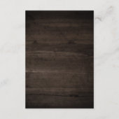 Rustic Wood Licht Elegant Boho Greenery Reception Informatiekaartje (Achterkant)