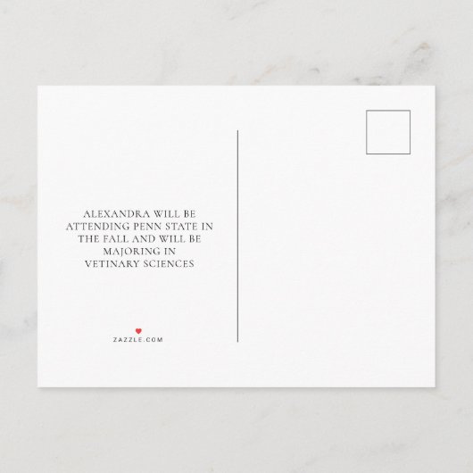 Rustic Wood Licht Foto Afstuderen Aankondiging (Achterkant)