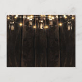 Rustic Wood Licht Foto Afstuderen Aankondiging Briefkaart (Achterkant)