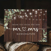 Rustic Wood Lichten Eucalyptus New Mr. Hartelijk d Briefkaart