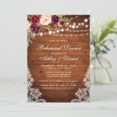 Rustic Wood Lichten Kuifantenrepetitie Kaart (Staand voorkant)