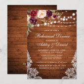 Rustic Wood Lichten Kuifantenrepetitie Kaart (Voorkant / Achterkant)