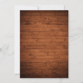 Rustic Wood Lights Afstuderen Uitnodiging (Achterkant)