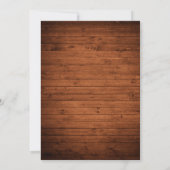 Rustic Wood Lights Afstuderen Uitnodiging W (Achterkant)