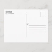 Rustic Wood & Lights Kerstfeest Uitnodiging Briefkaart (Achterkant)