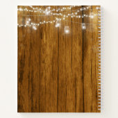 Rustic Wood & Lights Recipe Journal Notitieboek (Achterkant)