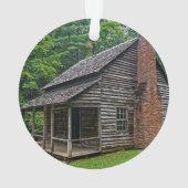 Rustic Wood Lights Stars New Home Photo Ornament (achterkant)