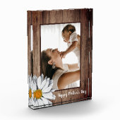 Rustic Wood Lijst Foto Daisy Happy Moederdag (Links)