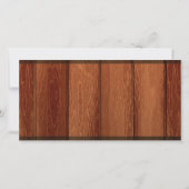 Rustic Wood Lijst Sympathy Dank u Fotokaart Bedankkaart (Achterkant)