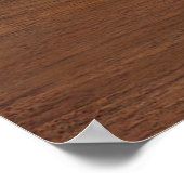 Rustic Wood look Modern Script Weddenschap Welkom Poster (Hoek)