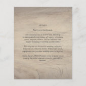 Rustic Wood look Typography Budget Wedding (Achterkant)