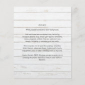 Rustic Wood look Typography Budget Wedding Flyer (Achterkant)