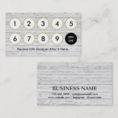 Rustic Wood Loyalty Punch (Voorkant / Achterkant)