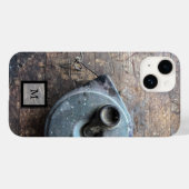 Rustic Wood Masculine Wood iPhone Case (Achterkant (horizontaal))