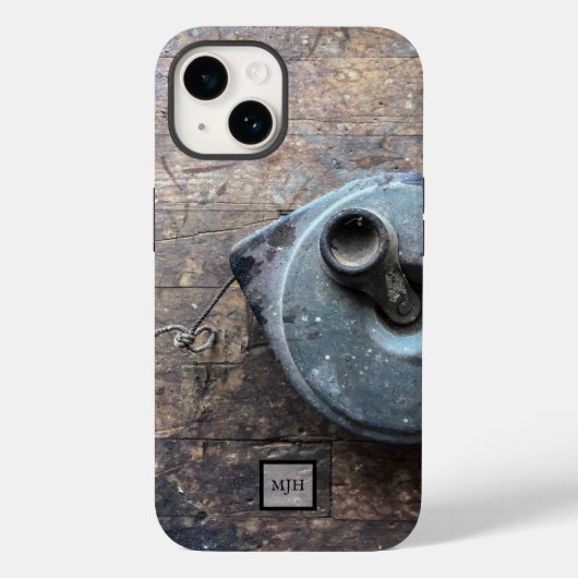 Rustic Wood Masculine Wood Tough iPhone Case (Achterkant)