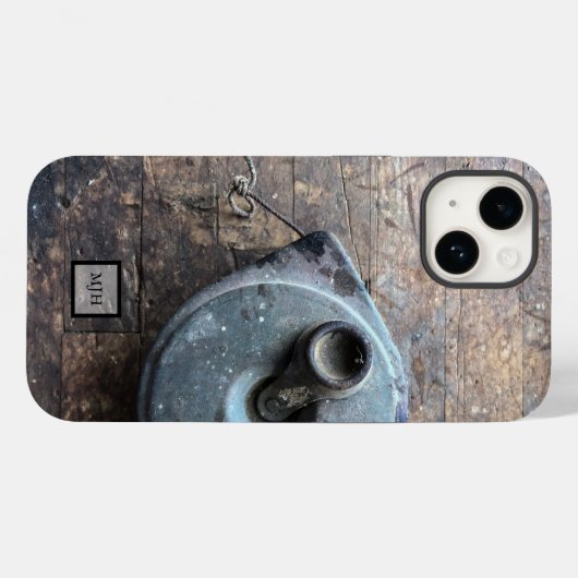 Rustic Wood Masculine Wood Tough iPhone Case (Achterkant (horizontaal))