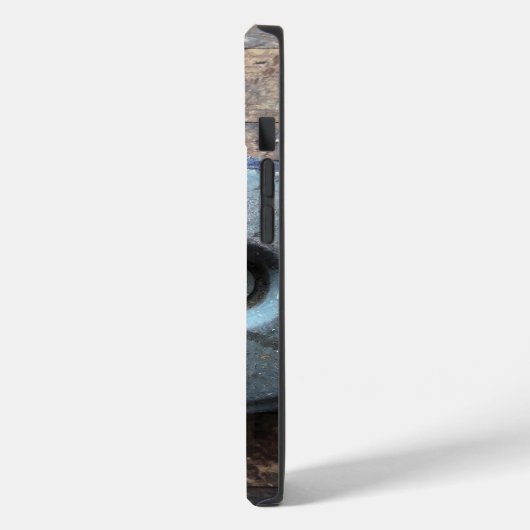 Rustic Wood Masculine Wood Tough iPhone Case (Achterkant / Links)