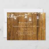 Rustic Wood Mason Jar Hanging Lights Kaart (Voorkant)