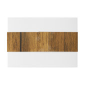 Rustic Wood Mason Jar Hanging Lights  Uitnodigingen Wikkel (Achterkant Voorbeeld)