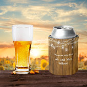 Rustic Wood Mason Jar Hanging Lights Wedding Blikjeskoeler