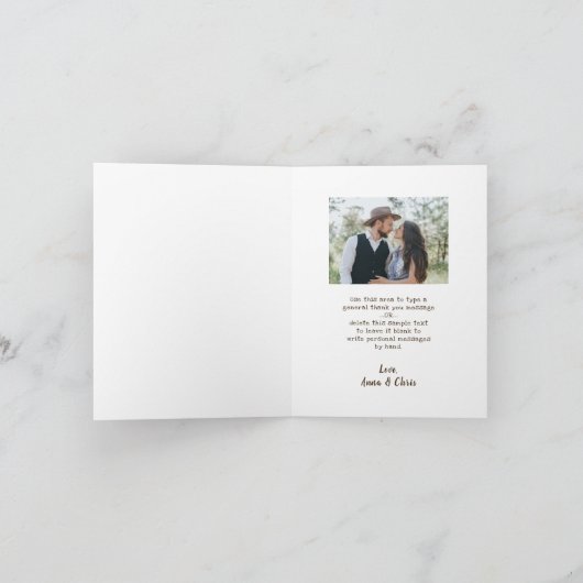 Rustic Wood Mason Jar Lights Bedankkaart (Binnen)