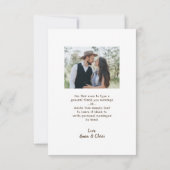 Rustic Wood Mason Jar Lights Bedankkaart (Achterkant)