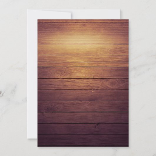 Rustic Wood Mason Jar String Light Brunch & Bubble Kaart (Achterkant)