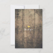 Rustic Wood & Mason Jar String Lights Wedding RSVP (Achterkant)