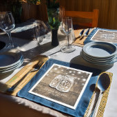 Rustic Wood Mason Jar String Lights Wedding Shower Servet