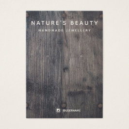 Rustic Wood met juwelen-kaart Visitekaartje