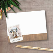 Rustic Wood met Lijst vierkant fototoestel Post-it® Notes