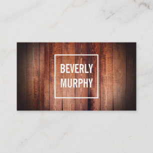 Rustic Wood met opgeruimd hout en vignet Visitekaartje