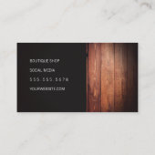 Rustic Wood met opgeruimd hout en vignet Visitekaartje (Achterkant)