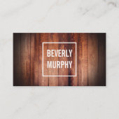 Rustic Wood met opgeruimd hout en vignet Visitekaartje (Voorkant)