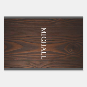 Rustic Wood Michael – Natuurlijke Sterkte Handgema Inpakpapier Vel