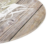 Rustic Wood Monogrammed Snijplank (Hoek)